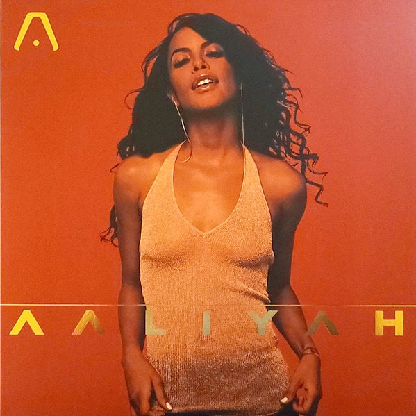 Image of Front Cover of 2xLP - VG/VG+ - AALIYAH, Aaliyah (Blackground Records ; ERE674, US 2022 Reissue, Gold Foil-blocked Gatefold, Booklet, Print, Red & Gold Galaxy Vinyl, NO Obi, Vinyl Me, Please edition), Strong VG cover - just top corner bump,  - 2746181S