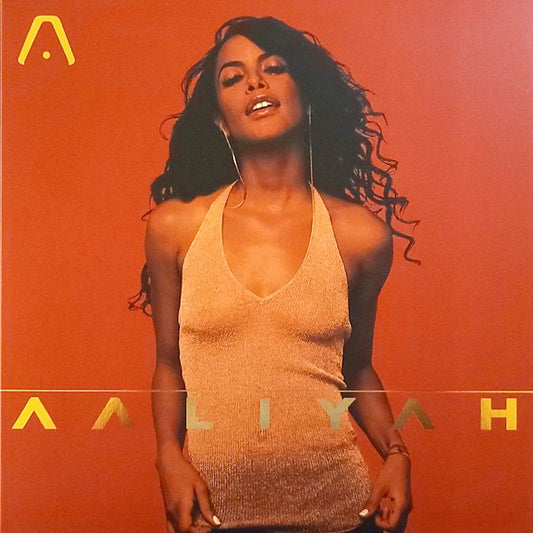 Image of Front Cover of 2xLP - VG/VG+ - AALIYAH, Aaliyah (Blackground Records ; ERE674, US 2022 Reissue, Gold Foil-blocked Gatefold, Booklet, Print, Red & Gold Galaxy Vinyl, NO Obi, Vinyl Me, Please edition), Strong VG cover - just top corner bump,  - 2746181S