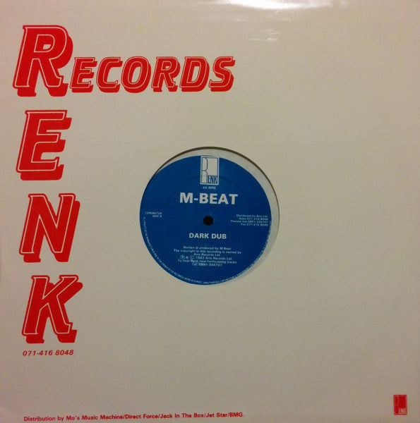 Image of Back Cover of 12" - G+/G+ - M-BEAT, Rough Like Me / Dark Dub (Renk Records; 12RENKT26, UK 1993, Company Sleeve), Light marks only, minor warp, plays well.,  - 2726274E