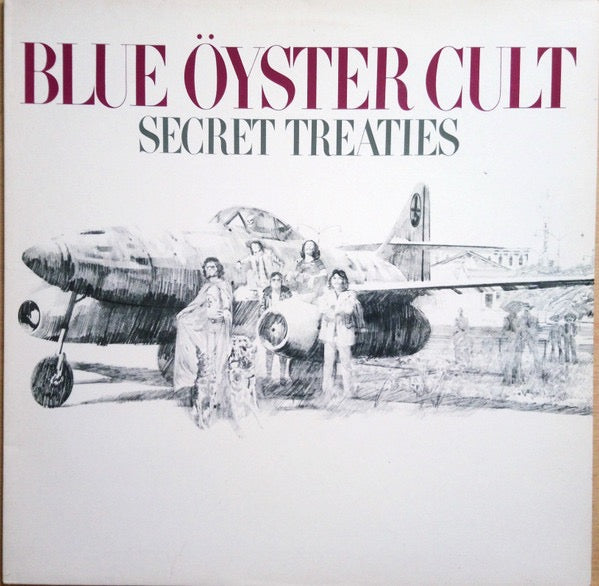 Image of Front Cover of LP - VG/VG+ - BLUE OYSTER CULT, Secret Treaties (CBS; CBS 32055, UK Reissue, "Made In England" At Bottom Of Label. No Matrix Above "Stereo".), Ring Wear,  - 2726207E