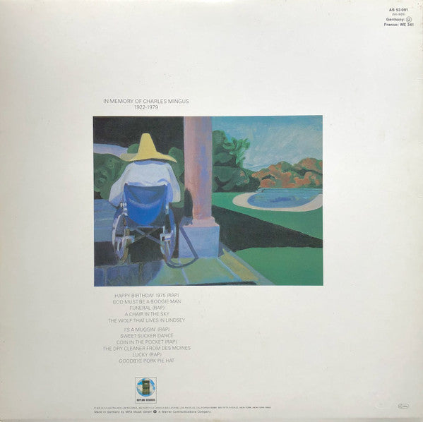 Image of Back Cover of LP - VG+/VG+ - JONI MITCHELL, Mingus (Asylum Records; AS 53 091, Germany 1979, Gatefold), ,  - 2746215S