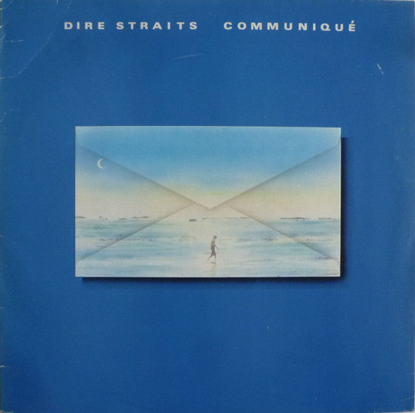 Image of Front Cover of LP - VG/VG - DIRE STRAITS, Communiqu  (Vertigo; 6360 170, Netherlands 1979, Embossed Sleeve, Inner), Slight matrix variation. Light marks only. Edge and ring wear, small staining on front of sleeve, creasing. ,  - 2726249E