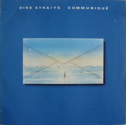 Image of Front Cover of LP - VG/VG - DIRE STRAITS, Communiqu  (Vertigo; 6360 170, Netherlands 1979, Embossed Sleeve, Inner), Slight matrix variation. Light marks only. Edge and ring wear, small staining on front of sleeve, creasing. ,  - 2726249E