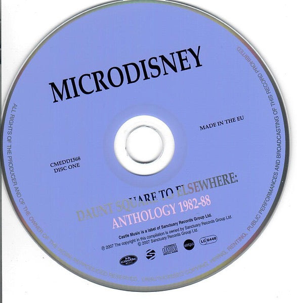 Image of Label Cover of CD - VG+/VG+ - MICRODISNEY, Daunt Square To Elsewhere: Anthology 1982-88 (Castle Music; CMEDD1568, UK & Europe 2007, Double CD Case), ,  - 2716425C