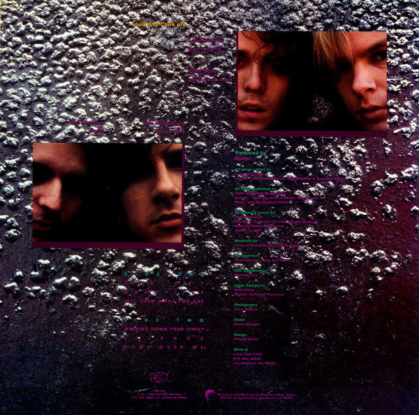 Image of Back Cover of Mini-LP - VG/VG+ - LOUIS AND CLARK, Hollywood Capacity Maximum (Posh Boy; PBS 151, US 1987, Insert, Ex-The Three O'Clock), ,  - 2716484C