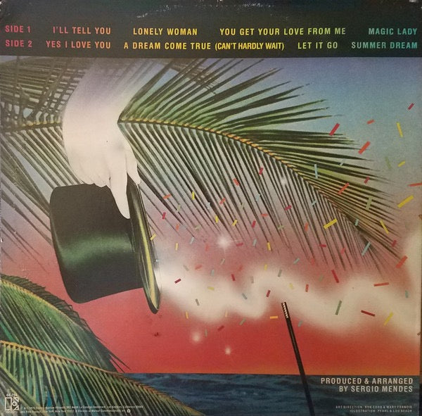 Image of Back Cover of LP - VG/VG - SERGIO MENDES & BRASIL '88, Magic Lady (Elektra; 6E-214, US 1979, Promo, Inner), ,  - 2716504C