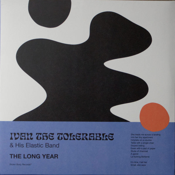 Image of Front Cover of LP - VG+/VG+ - IVAN THE TOLERABLE & HIS ELASTIC BAND*, The Long Year (Stolen Body Records; SBR089, UK 2021, Inner, Black & White Marble With Orange Splatter vinyl), In opened shrinkwrap. ,  - 2726344E