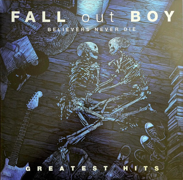 Image of Front Cover of 2xLP - EX/VG+ - FALL OUT BOY, Believers Never Die - Greatest Hits (Island Records; B0031138-01, US 2020 Reissue, Gatefold), Still In Opened Shrinkwrap With Hype Sticker,  - 2716500C