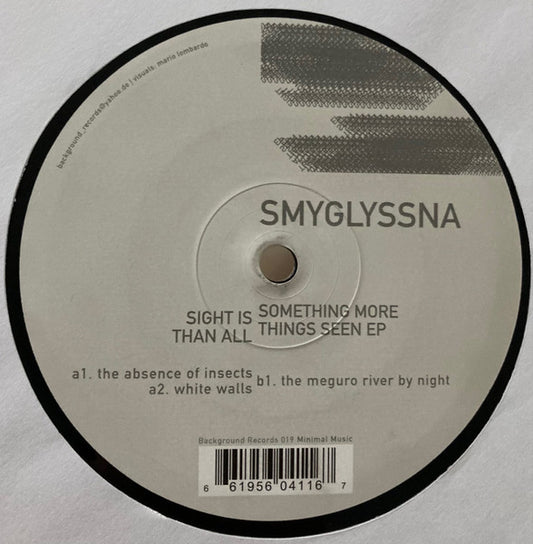 Image of Front Cover of 12" - /G+ - SMYGLYSSNA, Sight Is Something More Than All Things Seen EP (Background; BG019, Germany 2001), Lots of marks and hairlines.,  - 2716389C