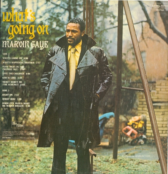 Image of Back Cover of LP - VG/G+ - MARVIN GAYE, What's Going On (Tamla Motown; STML 11190, UK 1971), Inner and insert missing,  - 2746279S