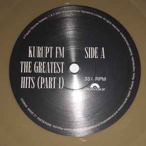 Image of Label Cover of LP - VG/VG+ - KURUPT FM, The Greatest Hits (Part 1) (Polydor; 3596552, Europe 2021, Inner, Signed Print, Gold Vinyl), Top edge seam split, Inner seam split,  - 2746288S