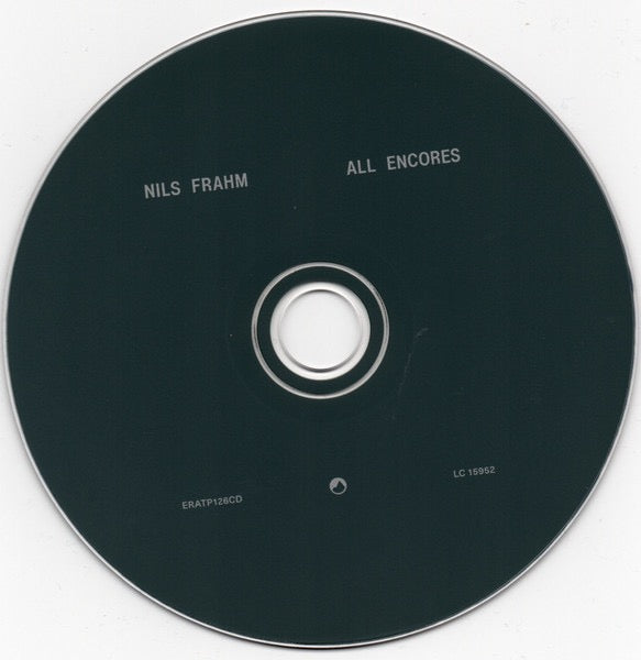 Image of Label Cover of CD - VG+/VG+ - NILS FRAHM, All Encores (Erased Tapes Records; ERATP126CD, UK 2019, Card Sleeve, Inner), ,  - 2816017C