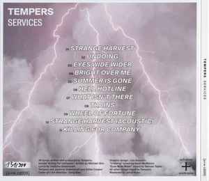 Image of Back Cover of CD - VG+/VG+ - TEMPERS, Services (aufnahme + wiedergabe; [a+w cd009], Germany 2015, Gatefold), Light marks on disc.,  - 2836003E
