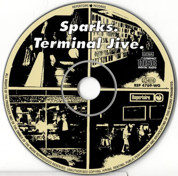Image of Label Cover of CD - VG+/VG+ - SPARKS, Terminal Jive (Repertoire Records; REP 4769-WG, Germany , Jewel Case), ,  - 2816023C