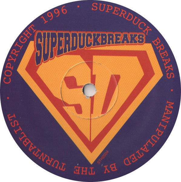 Image of Label Cover of LP - VG/VG - THE TURNTABLIST, Superduckbreaks ...The Saga Begins (Stones Throw Records; STH 2004, US 1996, Picture Sleeve), Very strong VG, only two noticeable marks but only hairlines,  - 2726235E