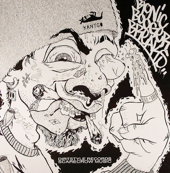 Image of Front Cover of LP - VG/VG - DARTH FADER & SCARECROW WILLY, Bionic Booger Breaks (Dirt Style Records; BBB 001, US 1993, Picture Sleeve), Light marks only, some sticker damage to label.,  - 2826003E