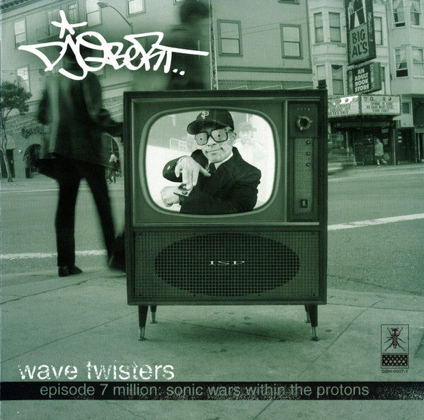 Image of Front Cover of 2xLP - VG/VG - DJ Q-BERT, Wave Twisters - Episode 7 Million: Sonic Wars Within The Protons (Galactic Butt Hair Records; GBH-0007-1, US 1998, Gatefold), ,  - 2826004E