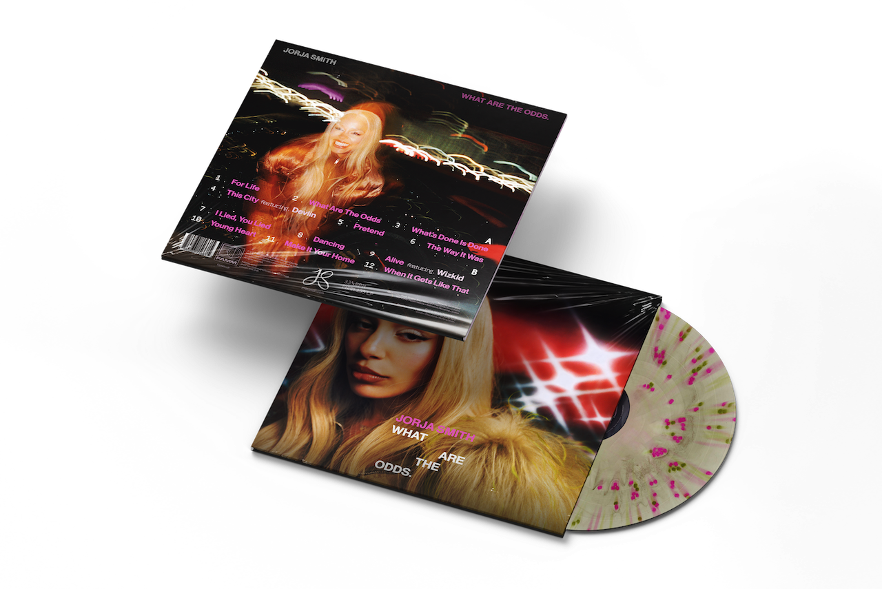 Image of Back Cover of LP - NEW/NEW - JORJA SMITH, What Are The Odds (FAMM; FAMM133LP5, Europe 2026, Insert, Indies Exclusive Sunrise Splatter Vinyl), , Multi-award-winning singer and songwriter Jorja Smith announces her new album,  What Are The Odds  featuring sole production from P2J and collaborations with Afrobeat star Wizkid and Grime icon Devlin.With her third album  What Are The Odds , Jorja continues to build on her legacy with a euphoric offering rooted firmly in dance music. Confidently channell