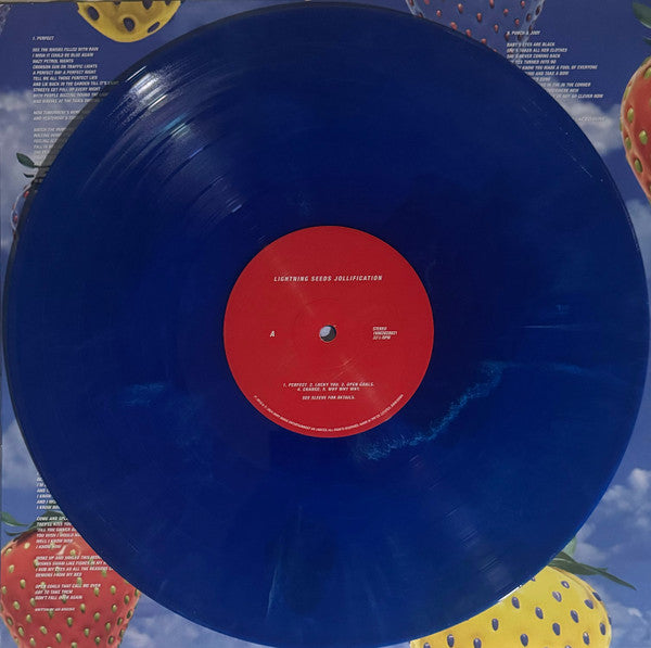 Image of Label Cover of LP - VG+/VG+ - LIGHTNING SEEDS, Jollification (Sony Music; 19802828821, UK & Europe 2024 Reissue, Inner, Blue Marbled Vinyl), ,  - 2846013S