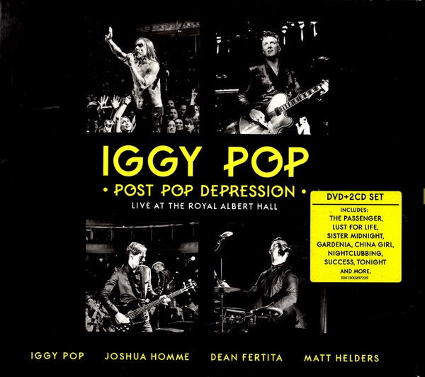 Image of Front Cover of 2xLP - VG+/VG+ - IGGY POP, Post Pop Depression - Live At The Royal Albert Hall (Eagle Vision; EAGDV072, Europe 2016, Quadruple Digipak, Booklet, With DVD), ,  - 2816041C