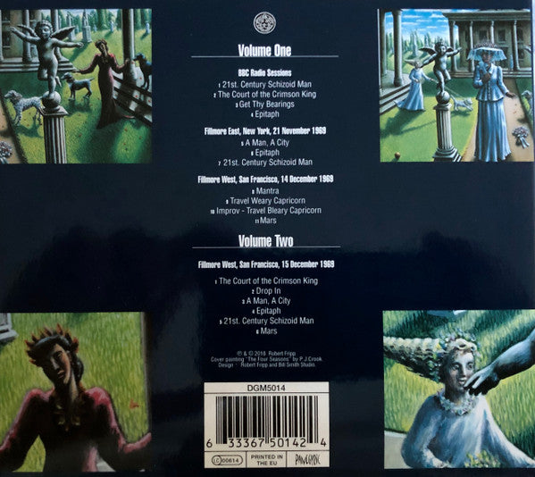 Image of Back Cover of CD - VG+/VG+ - KING CRIMSON, Epitaph (Volumes One & Two) (Discipline Global Mobile; DGM 5014, Europe 2018, Jewel Case), ,  - 2836027E