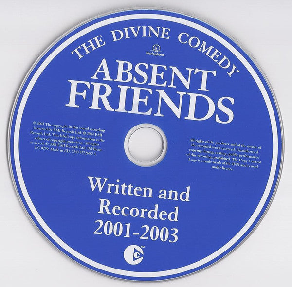 Image of Label Cover of 2xCD - EX/EX - THE DIVINE COMEDY, Absent Friends (Parlophone; 7243 578081 0 1, Europe 2004, Jewel Case), ,  - 2836035E