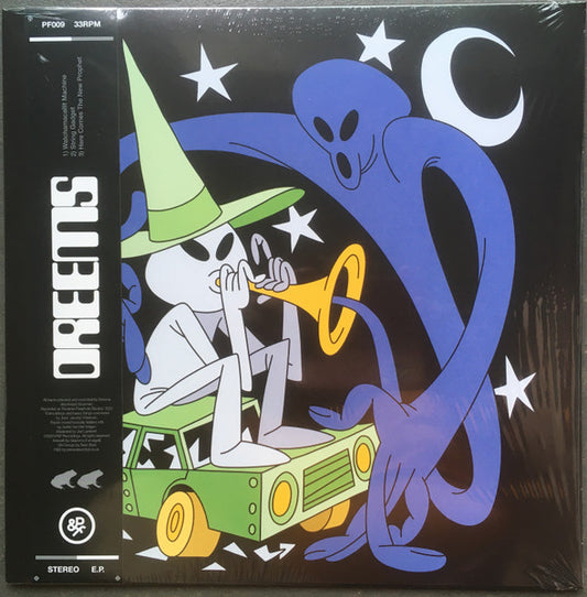 Image of Front Cover of 12" EP - VG+/VG - DREEMS / SCIENTIST, Watchamacallit Machine EP (Pinchy & Friends; PF009, UK 2023, Obi), On the lower end of VG, a fair few marks to both sides but only hairlines, plays well,  - 2826033E