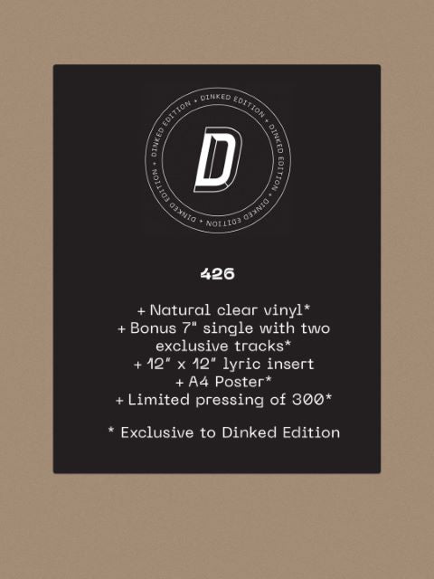 Image of Label Cover of LP - NEW/NEW - RAILCARD, Two Steps At A Time - Dinked Edition (Skep Wax Records; SKEPWAX046DLP, UK 2026, Insert Lyric Sheet, A4 Poster, Dinked No. 426, Natural Clear Vinyl, Bonus 7" single with two exclusive tracks, Limited of 300), , It wasn’t until 2025 that Rachel Love (Dolly Mixture), Ian Button and Peter Momtchiloff (Heavenly) met at a gig, realised that they were exactly the same age, and decided that this was an excellent reason to form a new band.  The shared history, the sa