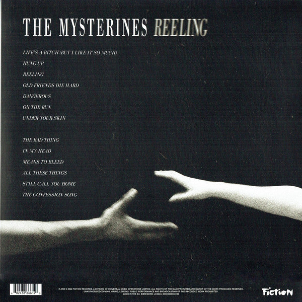 Image of Back Cover of LP - EX/EX - THE MYSTERINES, Reeling (Fiction Records; 3866614, UK 2022, Inner, Limited Edition, White), ,  - 2846124S