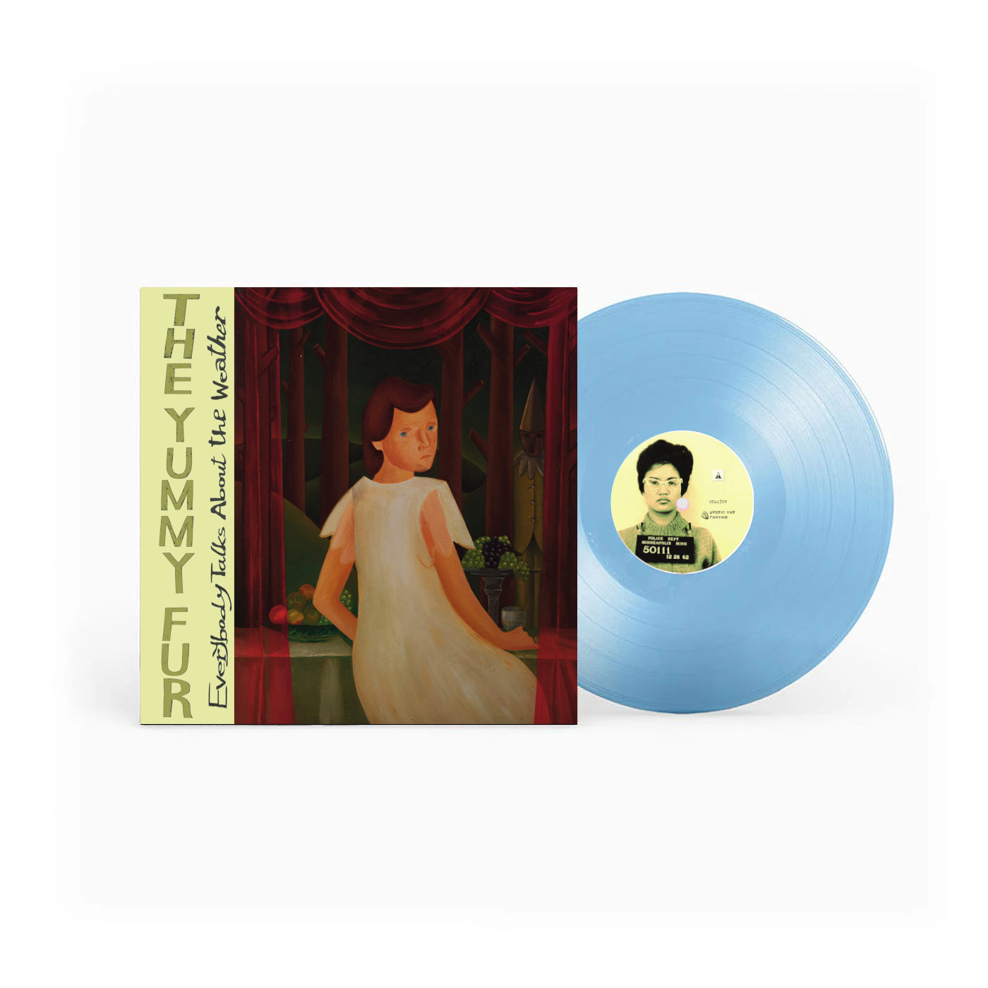 Image of Back Cover of LP - NEW/NEW - THE YUMMY FUR, Everybody Talks (Upset The Rhythm; 828887117839, UK 2026, 180g Blue Sunshine Vinyl), , The Yummy Fur’s first album of new material in over 25 years is seductive and ambiguous; a fast-paced flip through scenes from art, myth, life and fantasy; a witty whole made from glittering scraps. The band’s original incarnation – fronted by singer, songwriter and guitarist John McKeown from 1992 to 1999 – morphed from making quick-hit cartoon-art songs to Eno and Cal