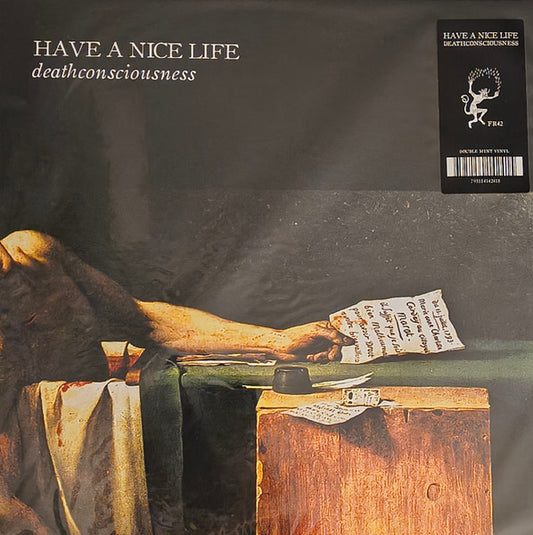 Image of Front Cover of 2xLP - VG+/VG+ - HAVE A NICE LIFE, Deathconsciousness (Flenser Records; FR42, US 2025 Reissue, Pasteback Gatefold, Book, Green Mint Vinyl, 20th Pressing, Ltd to 1000), ,  - 2846118S