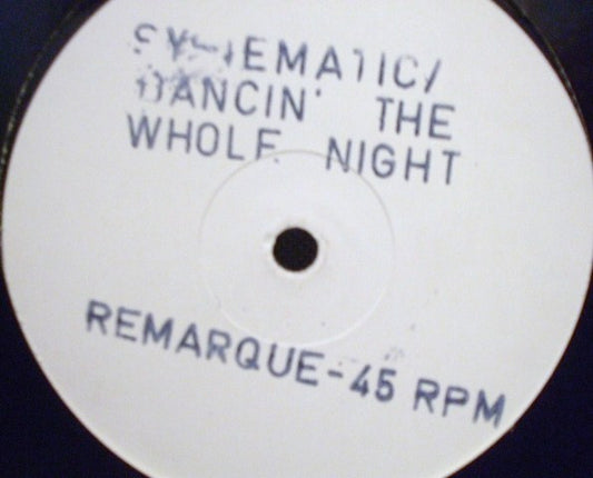 Image of Front Cover of 12" - /VG - SYSTEMATIC, Dancin' The Whole Night (Remarque Records; RMAR 3, France 1991), one or two faint marks/scuffs - strong VG. red sleeve,  - 2846133S