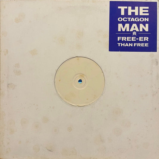 Image of Front Cover of 12" - VG+/VG+ - THE OCTAGON MAN, Free-er Than Free (Vinyl Solution; STORM 9, UK 1989, Stickered Plain Sleeve), blue sticker. pen on label - minor,  - 2846137S