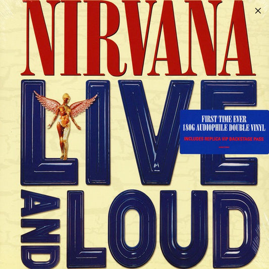 Image of Front Cover of 2xLP - EX/EX - NIRVANA, Live And Loud (Geffen Records; 00028948178711, Europe 2019 Reissue, Gatefold, Insert, 180 Gram Vinyl), Still In Opened Shrinkwrap,  - 2826099E