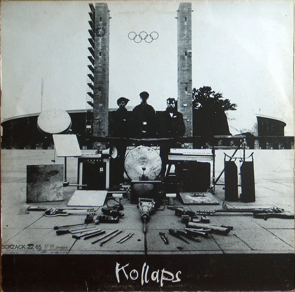 Image of Back Cover of LP - VG/VG - EINSTURZENDE NEUBAUTEN, Kollaps (ZickZack; ZZ 65, Germany 1982, Booket, Rip Off Vertrieb Credit On Rear Sleeve), Strong VG, Edge And Ring Wear,  - 2826085E