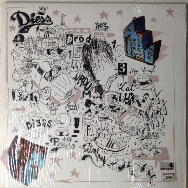 Image of Back Cover of LP - VG+/VG+ - DIESS, UGLY MAC BEER, Just For Your Hand (DIESS Prod; DIESS002, France 2008 Reissue, Picture Sleeve), ,  - 2826118E