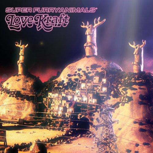 Image of Front Cover of 4144330S: 2xLP - SUPER FURRY ANIMALS, Love Kraft (Epic; 520501, UK 2005, Gatefold, 2 Inners) A few light scuffs, light edge creasing  VG/VG