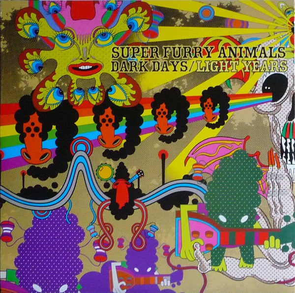 Image of Front Cover of 2xLP - VG+/EX - SUPER FURRY ANIMALS, Dark Days / Light Years (Rough Trade; RTRADLP546, UK 2009, Gatefold, Poster, 180 Gram Vinyl, With CD), ,  - 2816148C