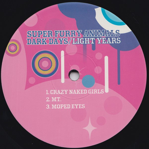 Image of Label Cover of 2xLP - VG+/EX - SUPER FURRY ANIMALS, Dark Days / Light Years (Rough Trade; RTRADLP546, UK 2009, Gatefold, Poster, 180 Gram Vinyl, With CD), ,  - 2816148C