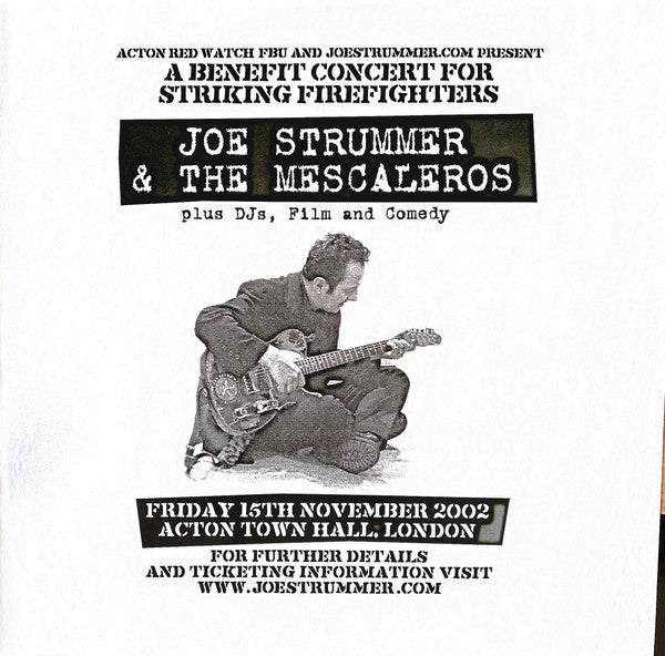 Image of Front Cover of 2xLP - EX/EX - JOE STRUMMER & THE MESCALEROS, Live At Acton Town Hall (Dark Horse Records ; DH0016B, Worldwide 2024 Reissue, Gatefold, 2 Inners), ,  - 2826059E