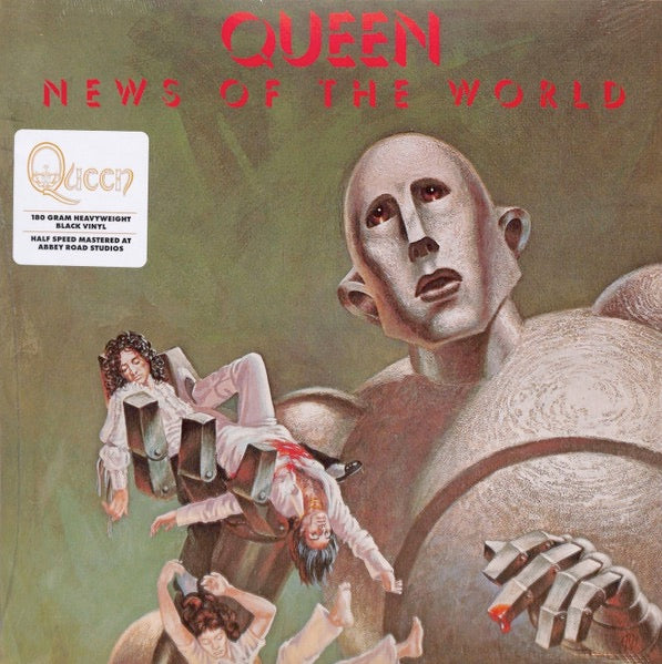 Image of Front Cover of LP - NEW/NEW - QUEEN, News Of The World (Sony; 19802956591, UK 2026 Reissue, Gatefold, Insert, Half Speed Mastered at Abbey Road), , Queen's sixth studio album was recorded between July and September 1977 at two studios, Basing Street and Wessex. The band produced the record themselves for the first time, without Roy Thomas Baker but still assisted by Mike Stone. - 3436059E