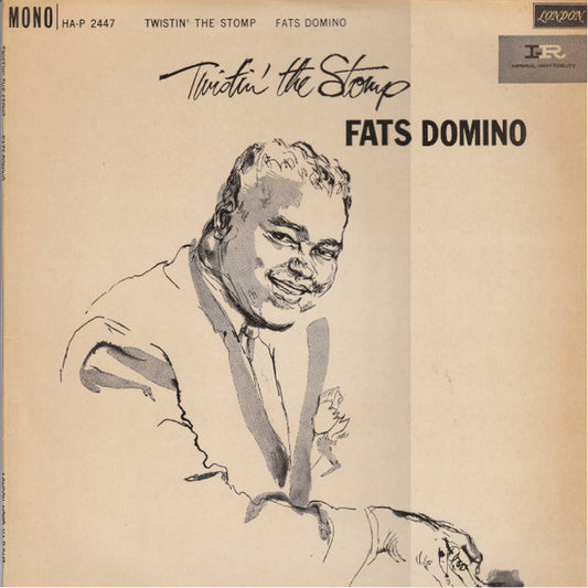 Image of Front Cover of LP - VG/VG - FATS DOMINO, Twistin' The Stomp (London Records Boxed MCPS Side A; HA-P 2447, UK 1962, Laminated Flipback Sleeve, Mono), ,  - 2816152C