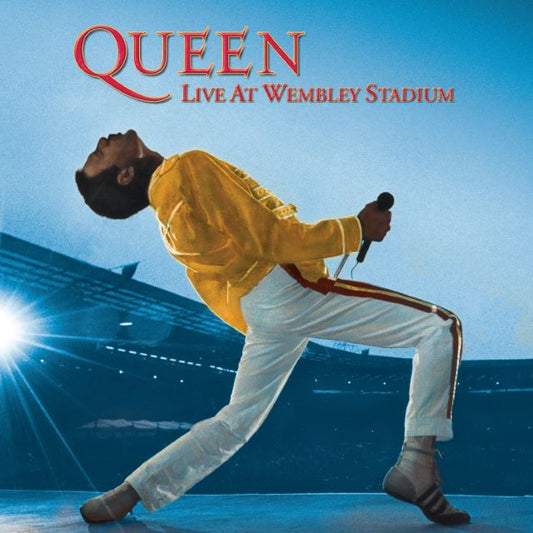 Image of Front Cover of 3xLP - NEW/NEW - QUEEN, Live At Wembley '86 (Sony; 19802956651, UK 2026 Reissue), , Captured at Wembley Stadium on 12 July 1986 during Queen’s triumphant Magic Tour, Live At Wembley ’86 documents the band at full stadium-rock power. From Freddie Mercury’s electrifying command of the crowd to towering versions of “Radio Ga Ga,” “We Are the Champions,” “Bohemian Rhapsody” and “A Kind of Magic,” this essential live set is both a celebration of Queen’s greatest hits and a snapshot of one