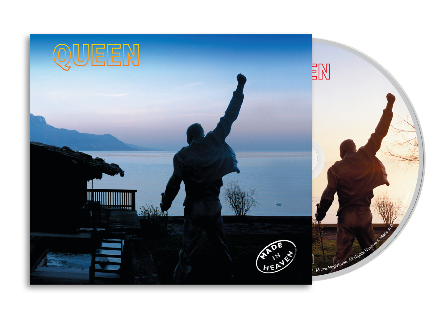 Image of Back Cover of CD - NEW/NEW - QUEEN, Made In Heaven (Sony; 19802956642, UK 2026 Reissue), , Made in Heaven is the fifteenth and final studio album by Queen, released on 6 November 1995 on Parlophone and Hollywood Records. In 1991, months before his death, Freddie Mercury recorded as many vocals as he could, with the instruction to the rest of the band to complete the songs later.  - 9407050C