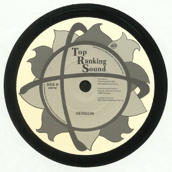 Image of Back Cover of 7" - /VG - EEK-A-MOUSE, Glamity (Top Ranking Sound; TRS-RR-7, Europe 2017 Reissue, Plain Sleeve), Light, superficial marks only!,  - 2816172C