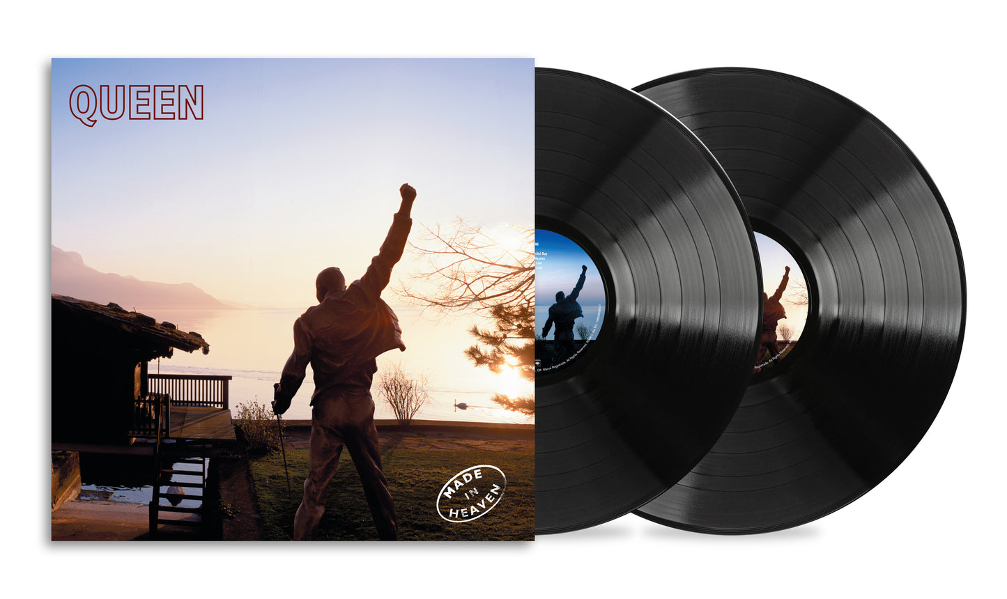 Image of Back Cover of 2xLP - NEW/NEW - QUEEN, Made In Heaven (Sony; 19802956631, UK 2026 Reissue, 2 Inners, 3 Posters), , Made in Heaven is the fifteenth and final studio album by Queen, released on 6 November 1995 on Parlophone and Hollywood Records. In 1991, months before his death, Freddie Mercury recorded as many vocals as he could, with the instruction to the rest of the band to complete the songs later.  - 3556093S