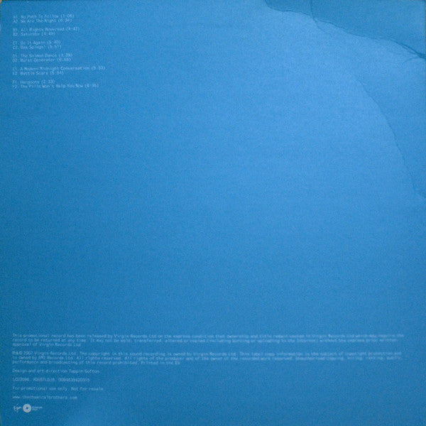 Image of Back Cover of 5224114E: 3xLP - THE CHEMICAL BROTHERS, We Are the Night (Virgin; XDUSTLDJ8, UK 2007, Promo, Textured Sleeve, 3 Inners)   VG+/VG+