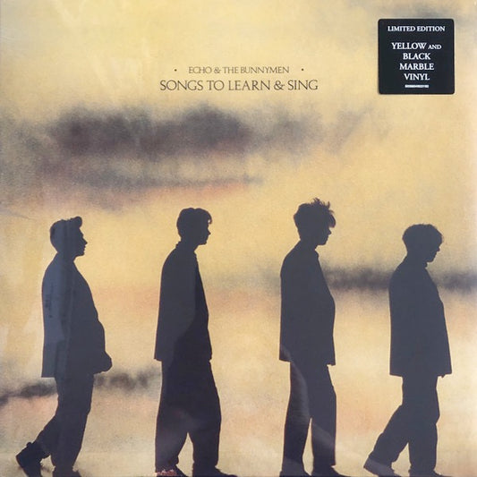 Image of Front Cover of LP - NEW/NEW - ECHO & THE BUNNYMEN, Songs To Learn & Sing (Warner Strategic Marketing; , UK 2026 Reissue, Card Sleeve, Yellow & Black Marble Vinyl), , By the release of Songs To Learn & Sing, Echo & The Bunnymen were a force to be reckoned with, pioneering the post-punk, new wave scene having released four highly acclaimed albums, Crocodiles, Heaven Up Here, Porcupine and Ocean Rain. Originally released in 1985, Songs To Learn & Sing is a comprehensive collection of Echo & The Bunnym
