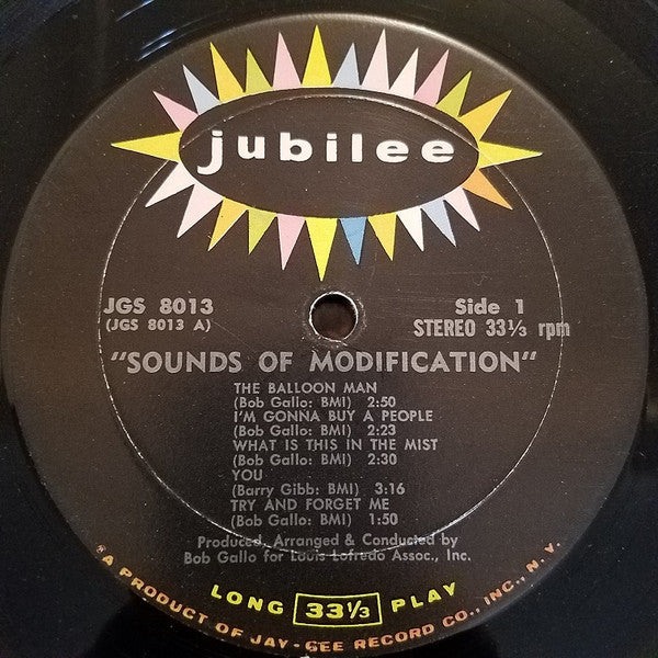 Image of Label Cover of 5024255E: LP - SOUNDS OF MODIFICATION, Sounds of Modification (Jubilee; JGS8013, US )   VG/VG+