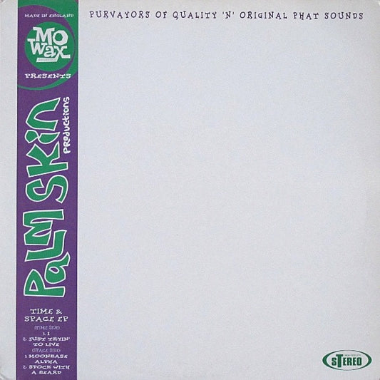 Image of Front Cover of 12" EP - VG/VG - PALM SKIN PRODUCTIONS, Time & Space EP (Mo Wax; MW 009, UK 1993, Picture Sleeve), ,  - 2816177C